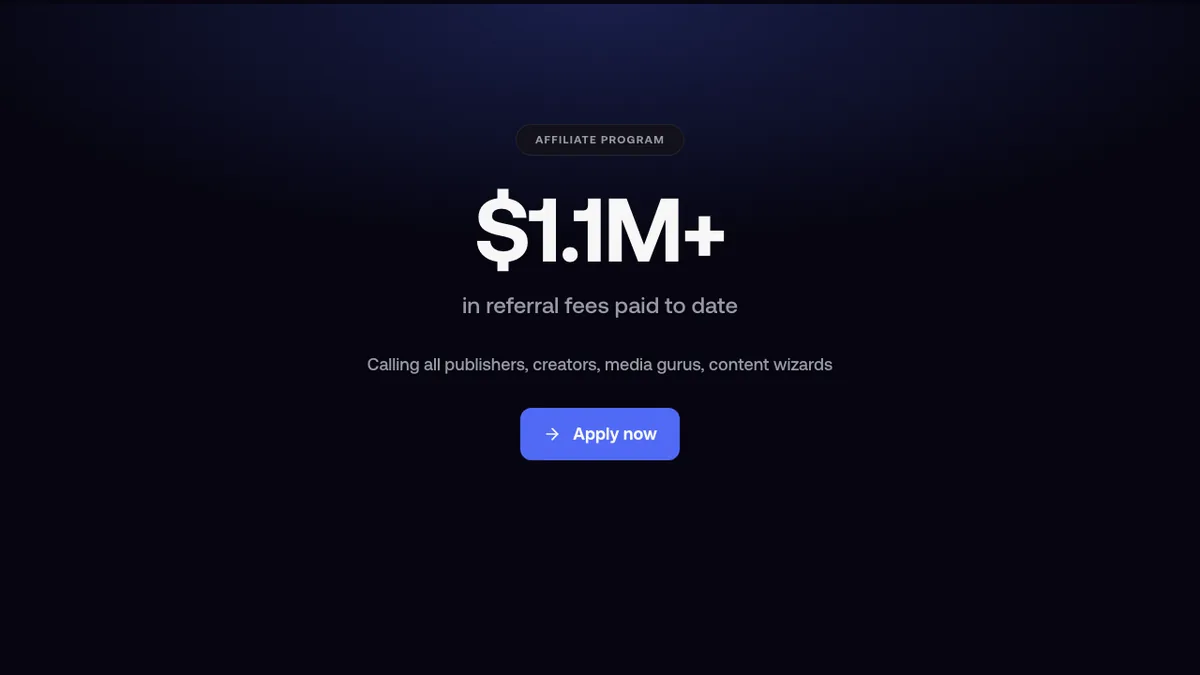 fomo affiliate program page saying more than 1.1 million dollars in referral fees have been paid to date